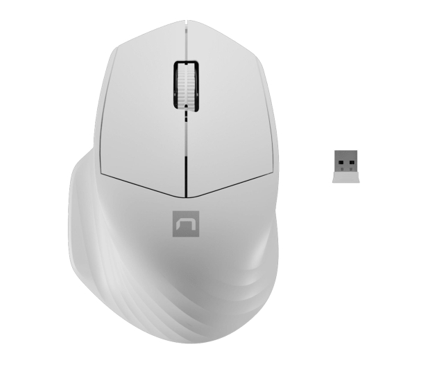 NATEC SISKIN 2 1600DPI BIAŁA BLUETOOTH 5.0 + 2.4GHZ NMY-1972 - 1470235 - zdjęcie